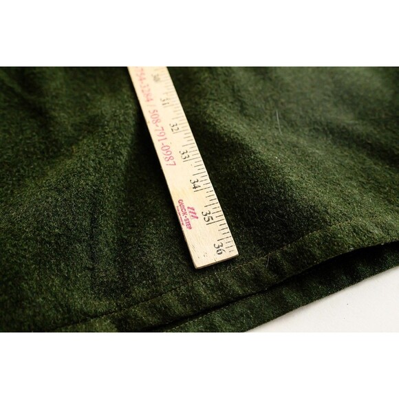 Pischl Winter Himalaya Loden Green Wool trench coat jacket long unisex XXL - Picture 5 of 5